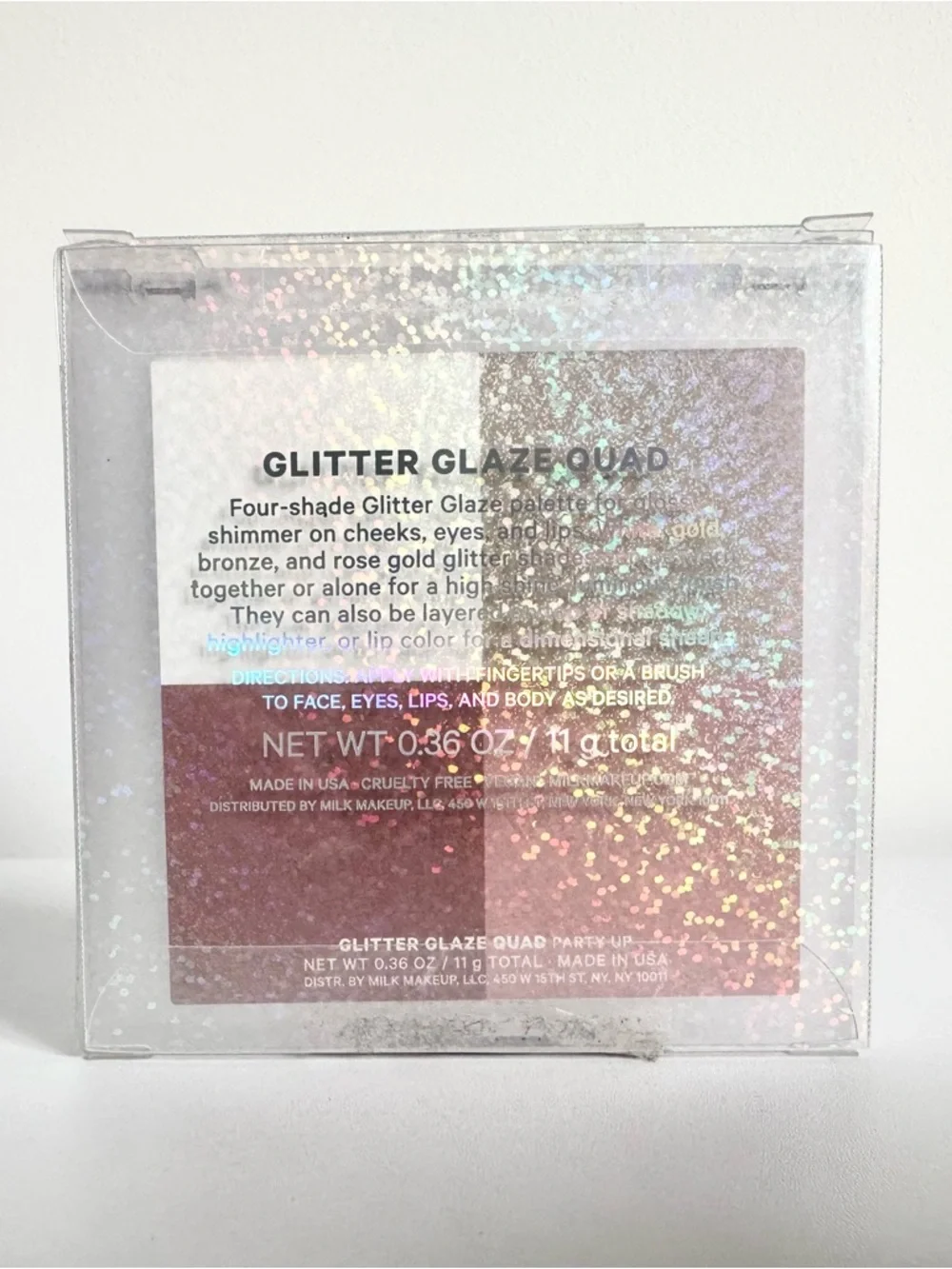 Milk Makeup Glitter Glaze Quad Party Up Lips Eyes & Cheek Palette - Picture 11 of 11